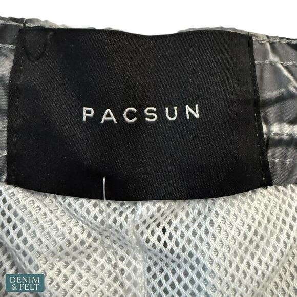 PacSun Grey Camo Swim Trunks Men’s Medium 4.5” Inseam 15” Outseam NEW - Picture 7 of 11